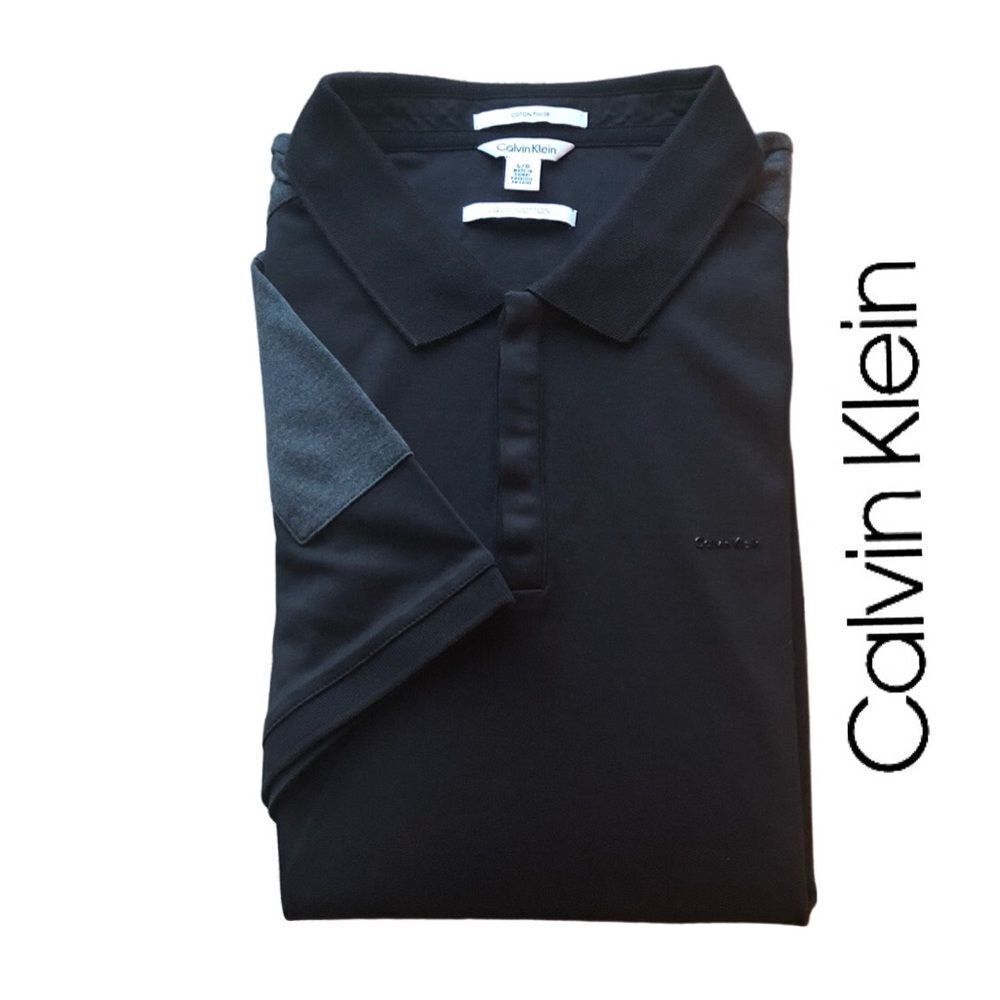 Calvin Klein Liquid Cotton Collection Polo Shirt Size L